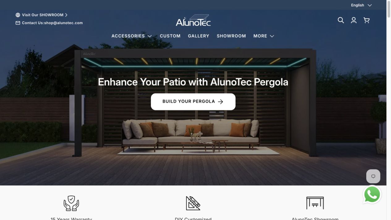 AlunoTec 网站首页截图